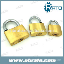 40mm Harden Tri-circle Padlock For Locker Safety Brass Padlock